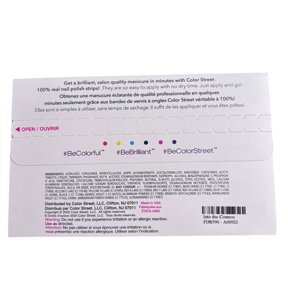 Color Street Into the Cosmos Nail Polish Strips. New in package. - Picture 4 of 4